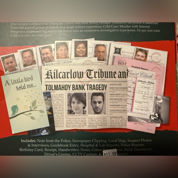 ThinkFun | Cold Case Mystery Game 1 to 4 Players, Ages 14+ - Picture 5 of 6